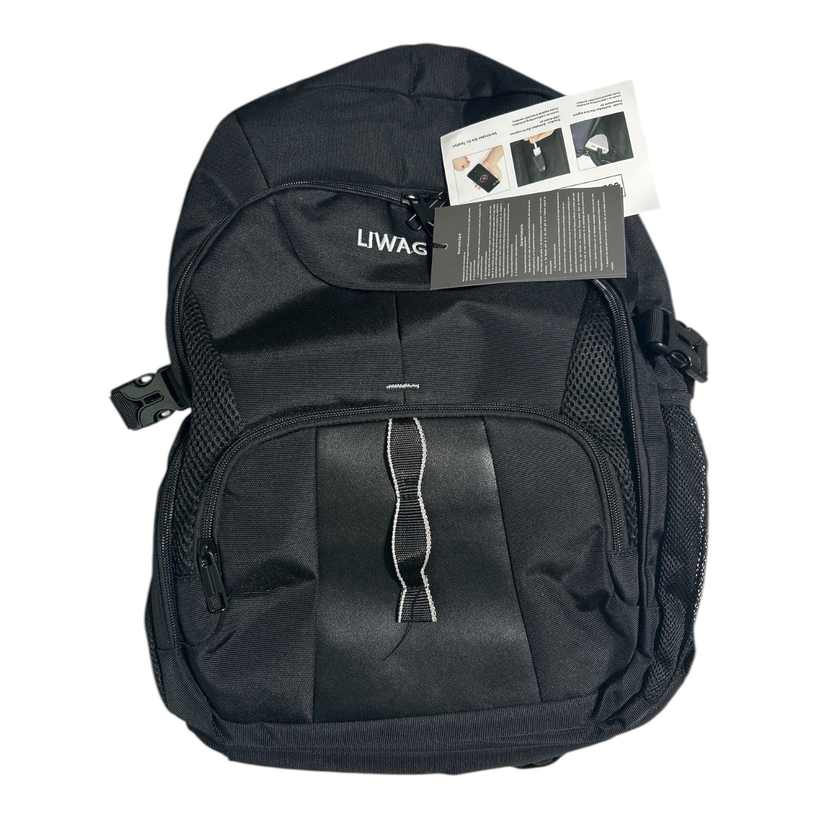 LIWAG Extra Large Laptop Backpack Black 55L TSA Friendly USB Charging Port New