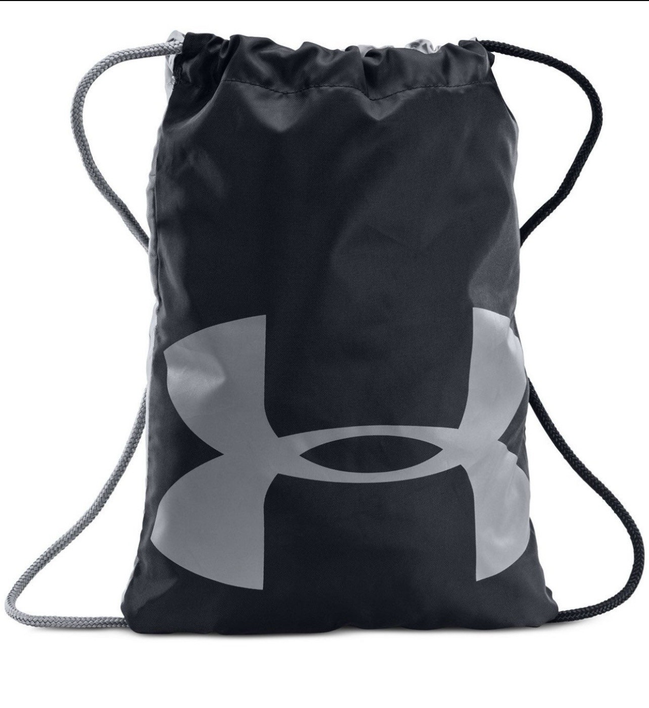 Under Armour Ozsee Sackpack Drawstring Backpack Gym Bag, Black/Steel