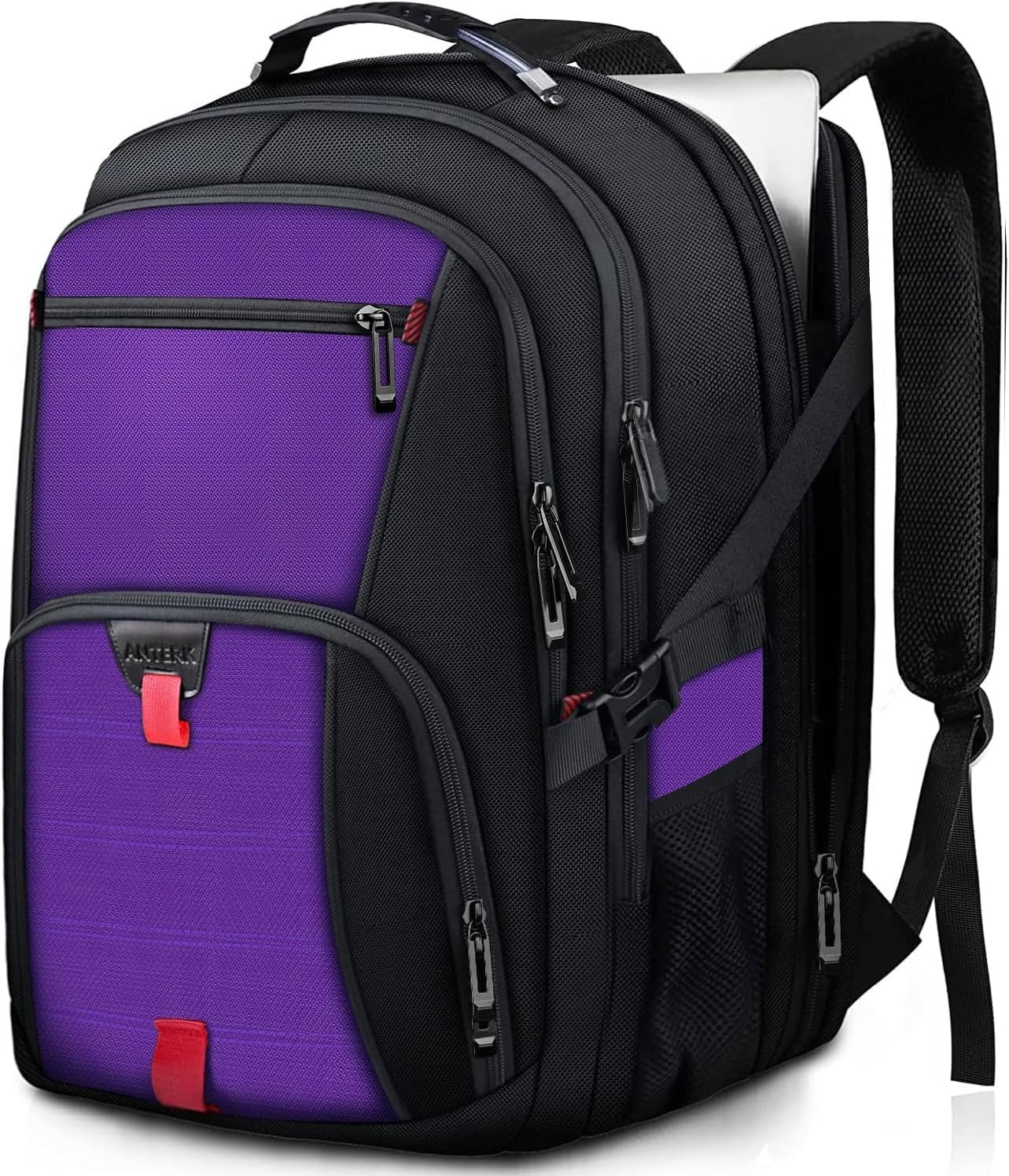 Large 55L Travel Backpack for 18.4″ Laptop, Anti-Theft, Water Resistant, TSA App