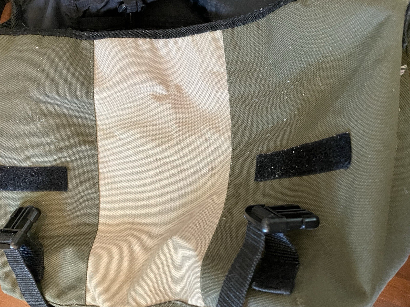 Vintage SIDEOUT Bag Y2K Surfboards Messenger Large Olive/Khaki 18×10
