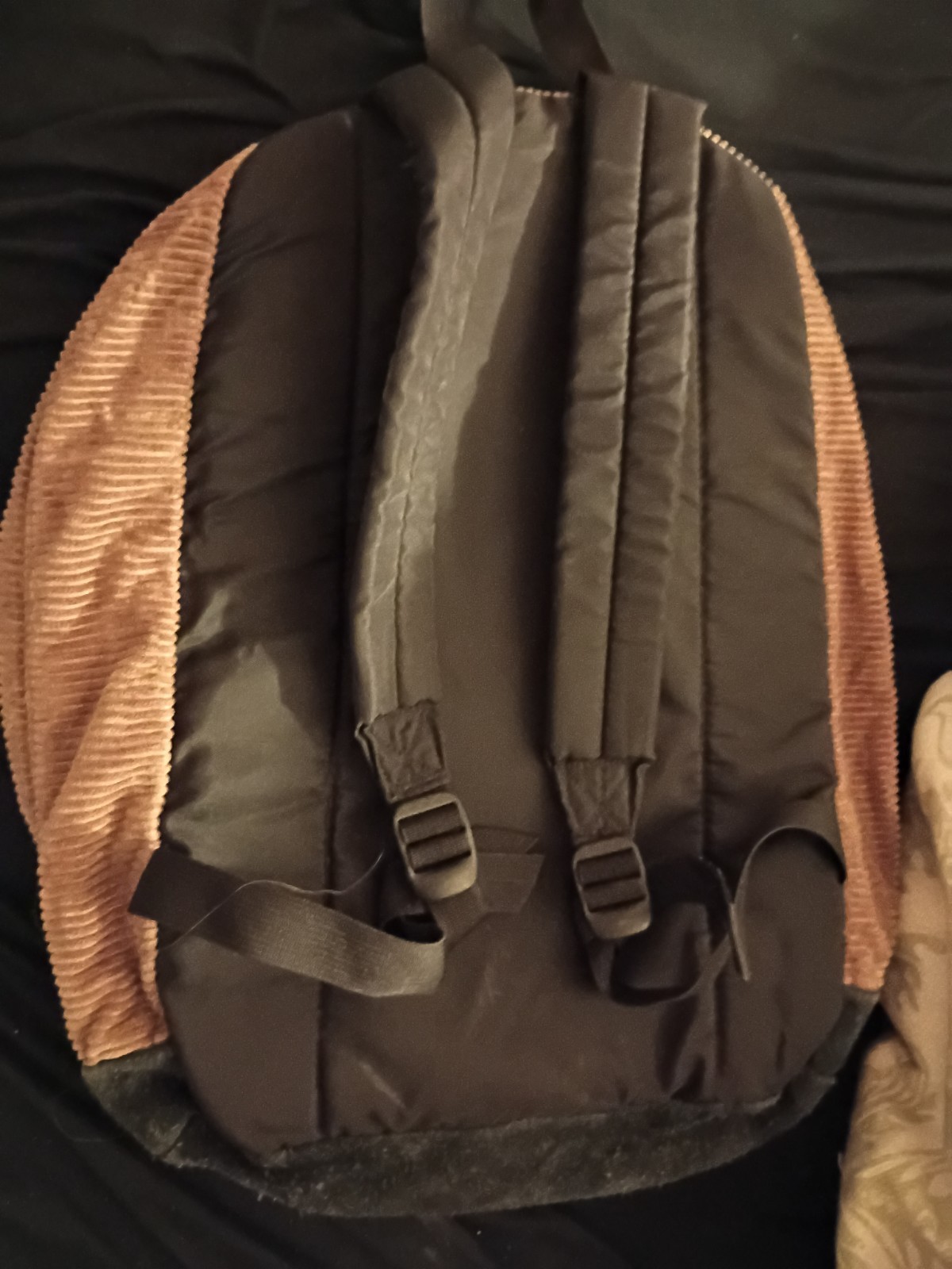 JanSport Brown/Black Backpack, Zip Closure, Front Zip Pockets, Adjustable