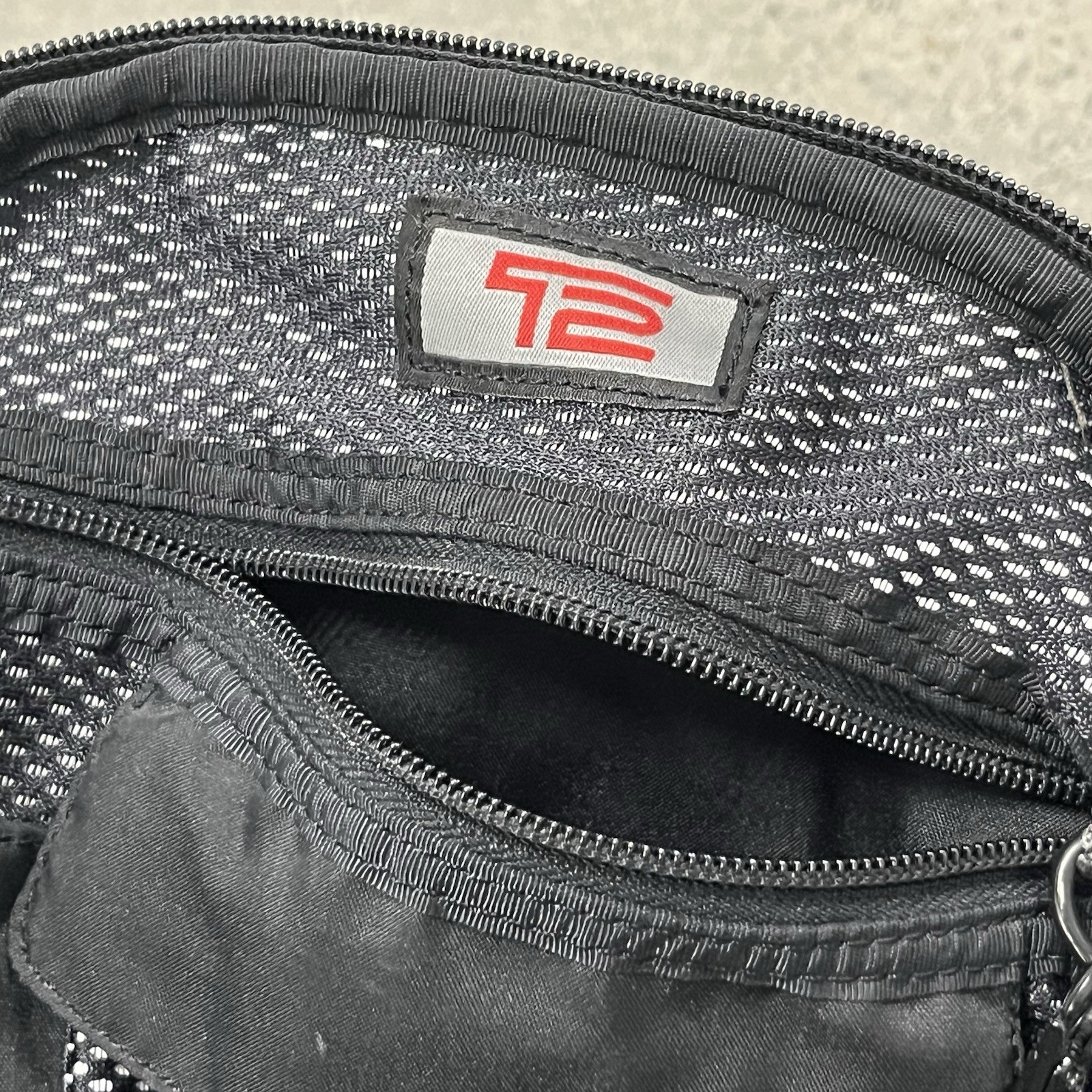 Tumi T2 Gray Black Ballistic Nylon Backpack Multi Compartment