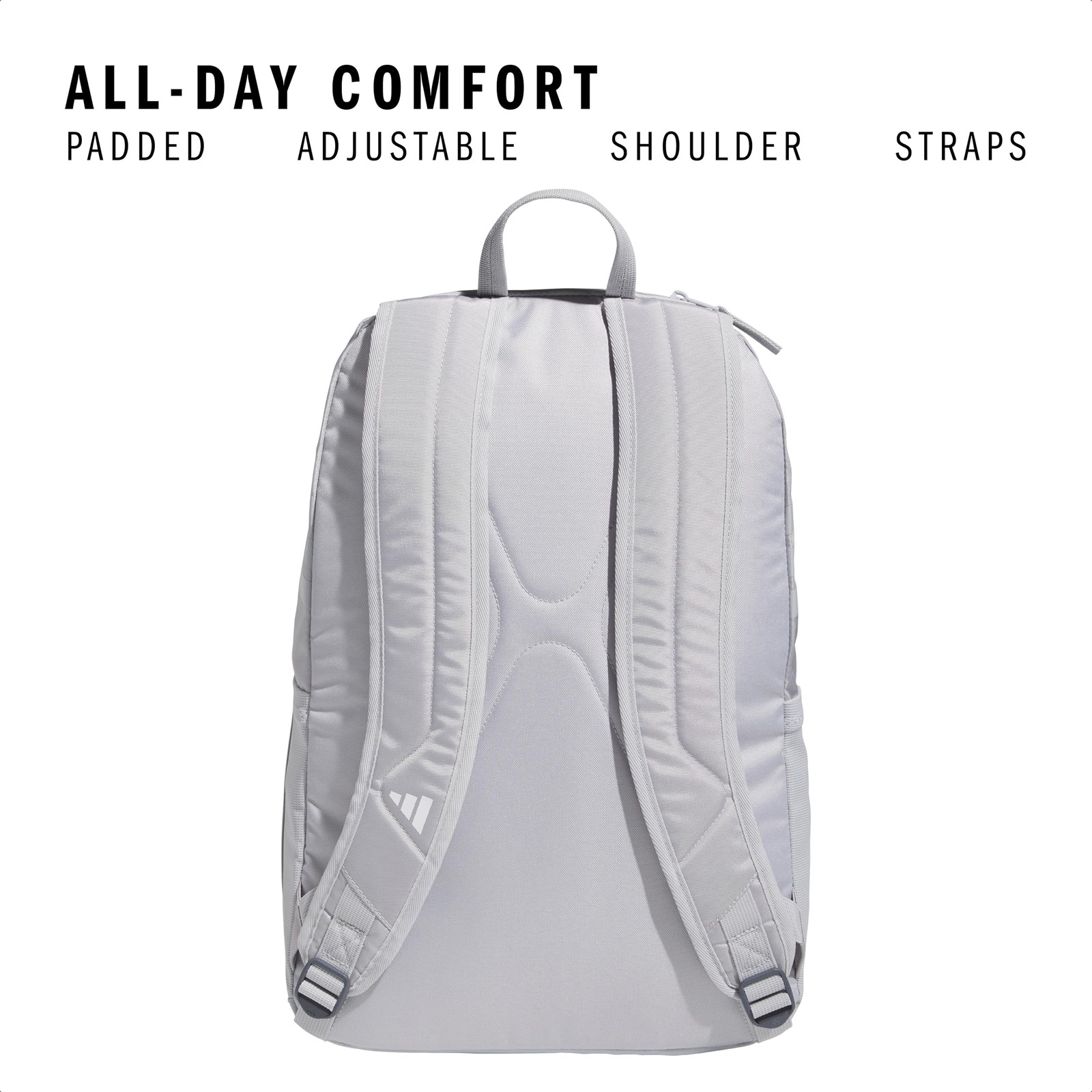 Adidas Light Grey 4.0 Backpack Water Resistant Storage For Soccer And Gear