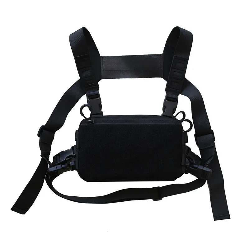 Functional Tactical Chest Bag Exercise Travel Vest Pack Oxford Cloth Vest Storag