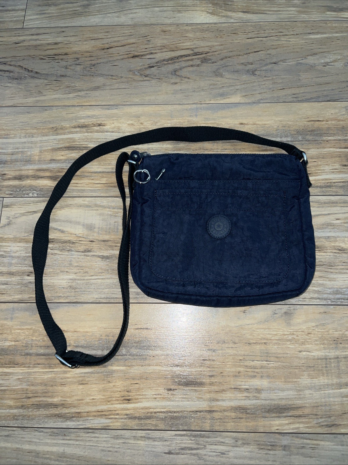 Kipling Nylon Navy Blue Square Crossbody Bag ~10”x10”