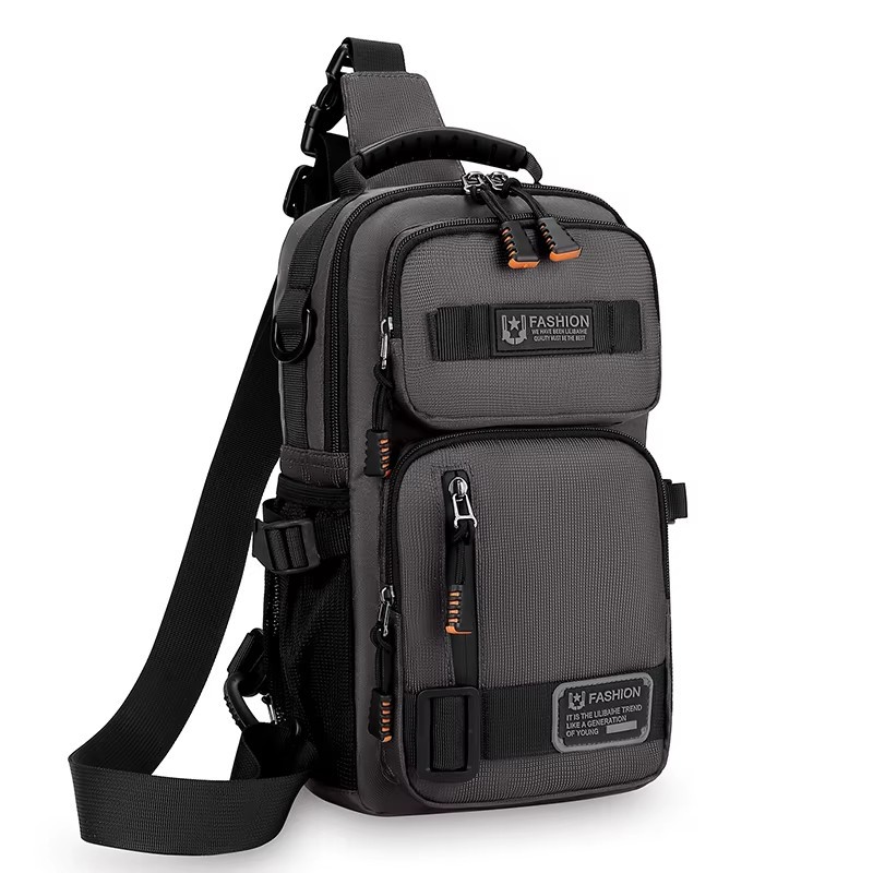 Men’s Oxford Crossbody Sling Chest Bag – Casual Travel Handbag Waist Pack