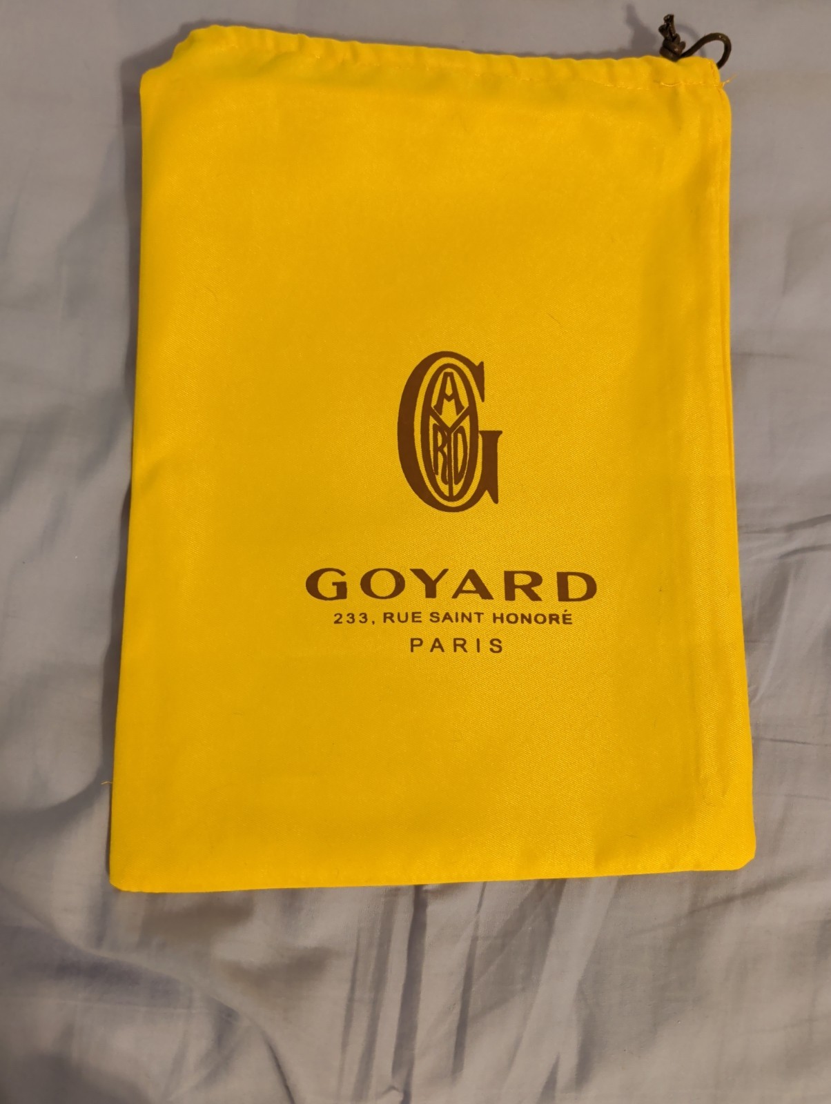 Goyard Brown Color Coated Canvas Leather Clutch Bag Made In France