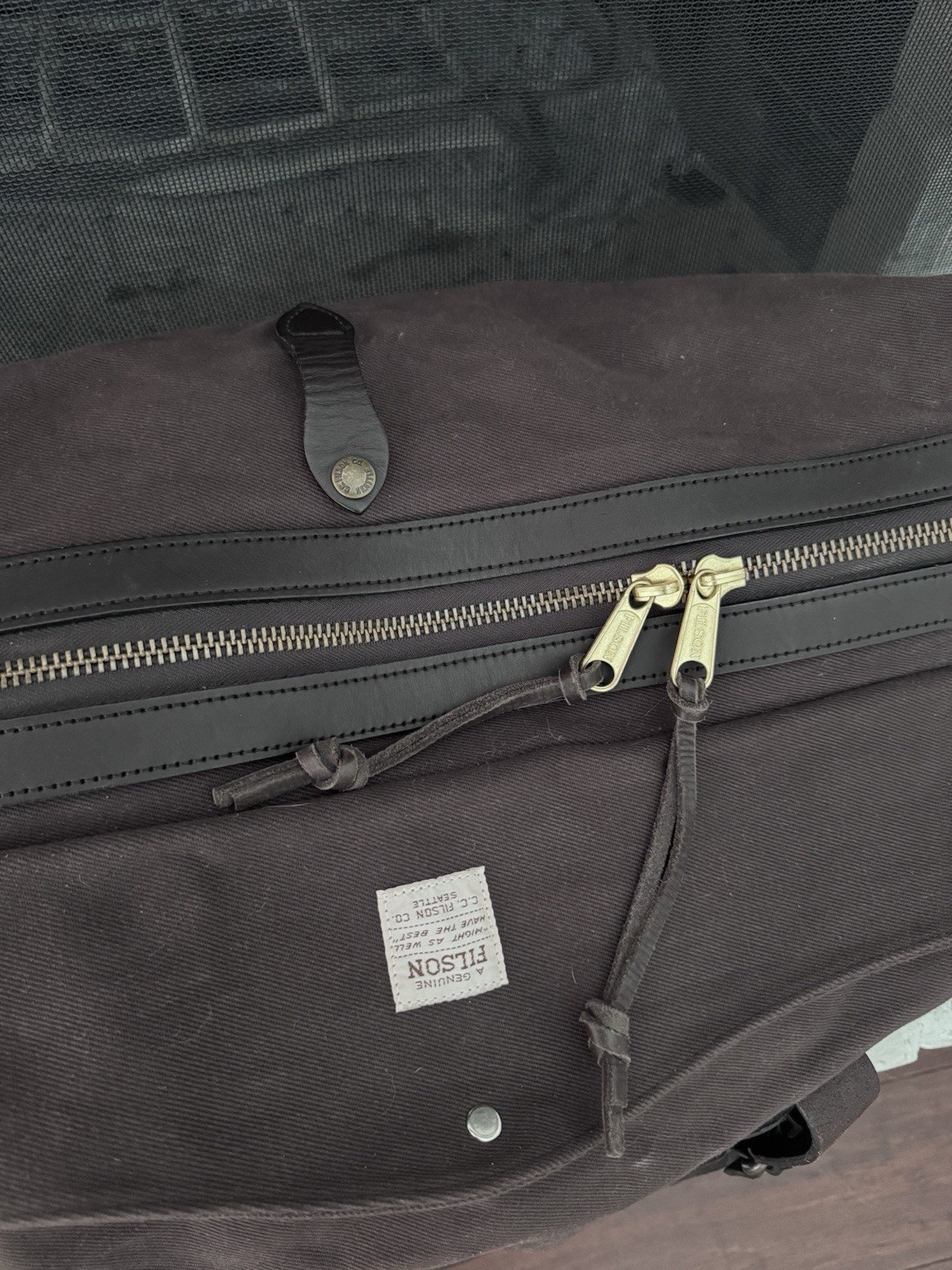 Filson Chocolate Brown Medium Duffle