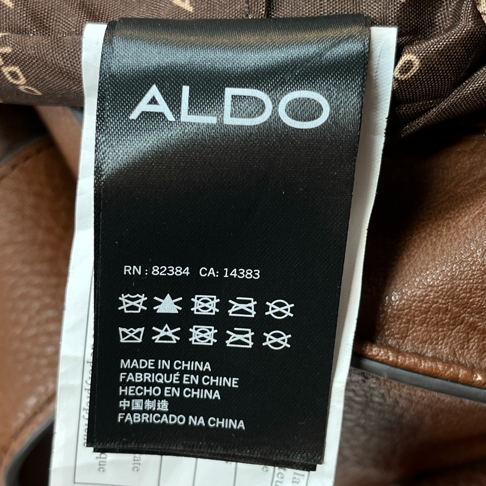 ALDO Brown Messenger Briefcase Shoulder Bag Office Computer Academia Laptop