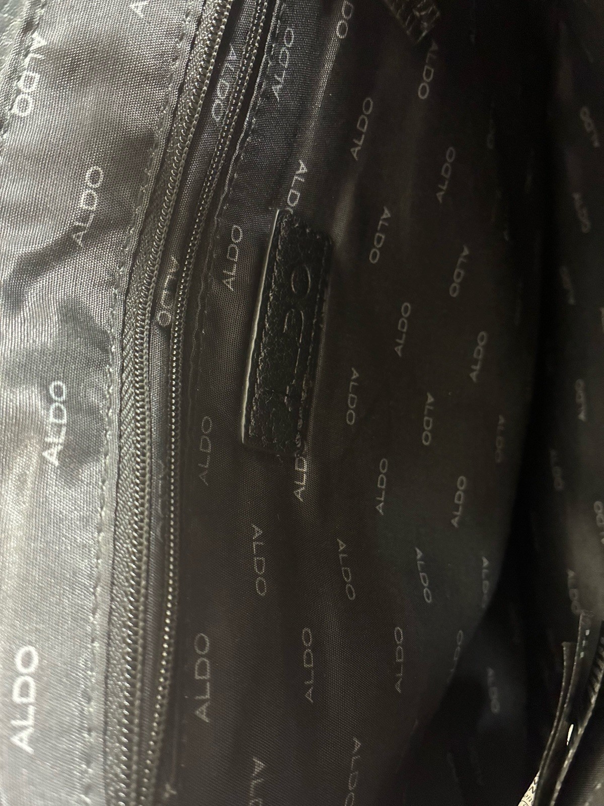Aldo Black Leather Medium Crossbody Bag, Men’s