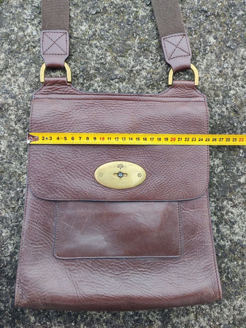 Mulberry Messenger Bag Vintage Pocket Men Leather Color Brown