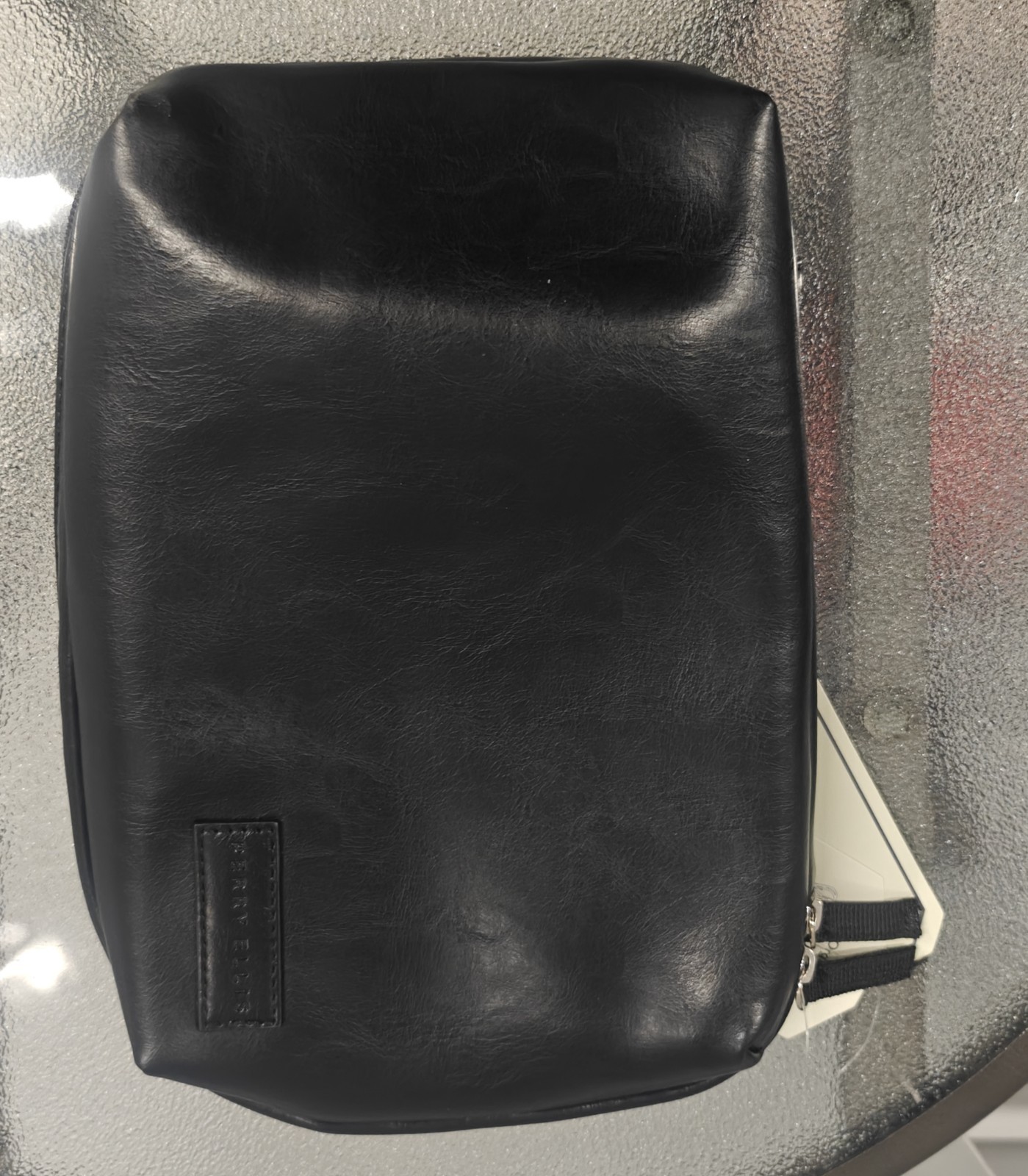 Perry Ellis Portfolio Men’s Travel Kit Black Faux Leather NWT