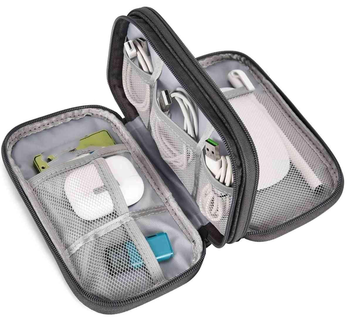 SaleOn 8.3×5 Inch Tech Pouch Organizer Travel Mobile Bag for Men