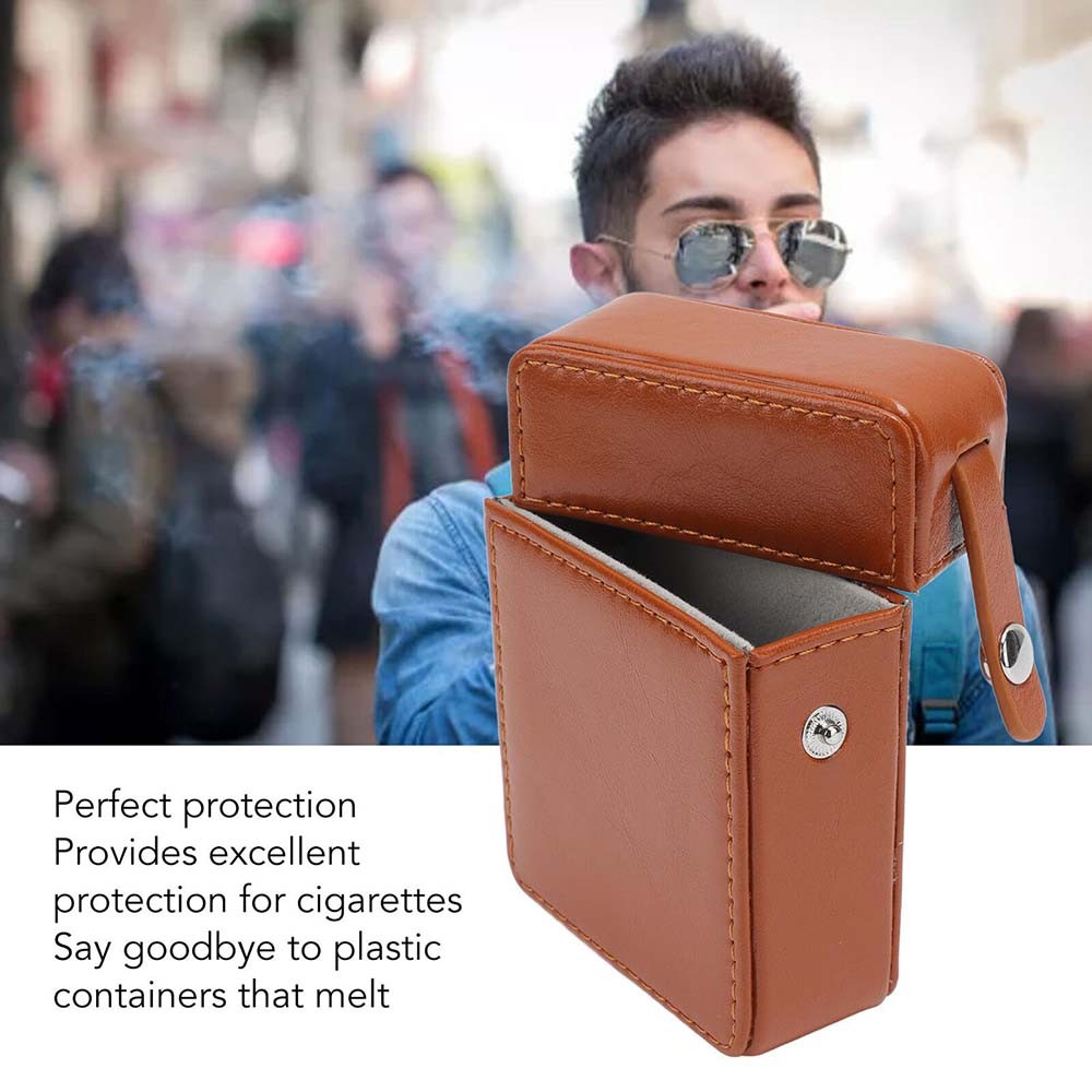 PU-Made Flip-Top Lightweight High-Quality Fashionable PU Flip-Top Cigarette Case