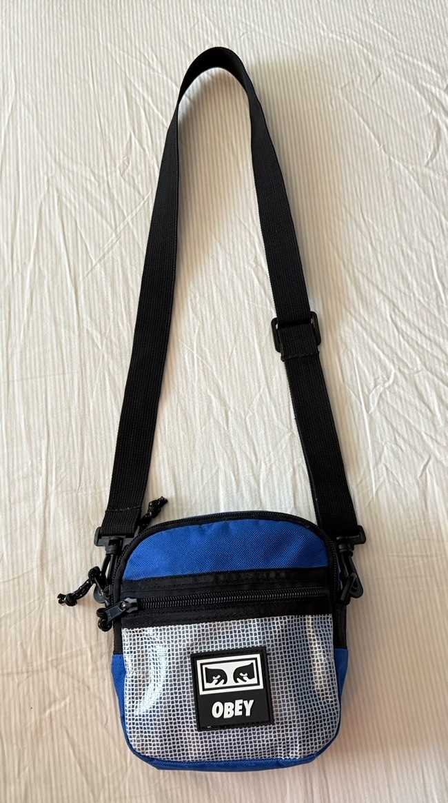 obey conditions crossbody travel bag small blue size osfa