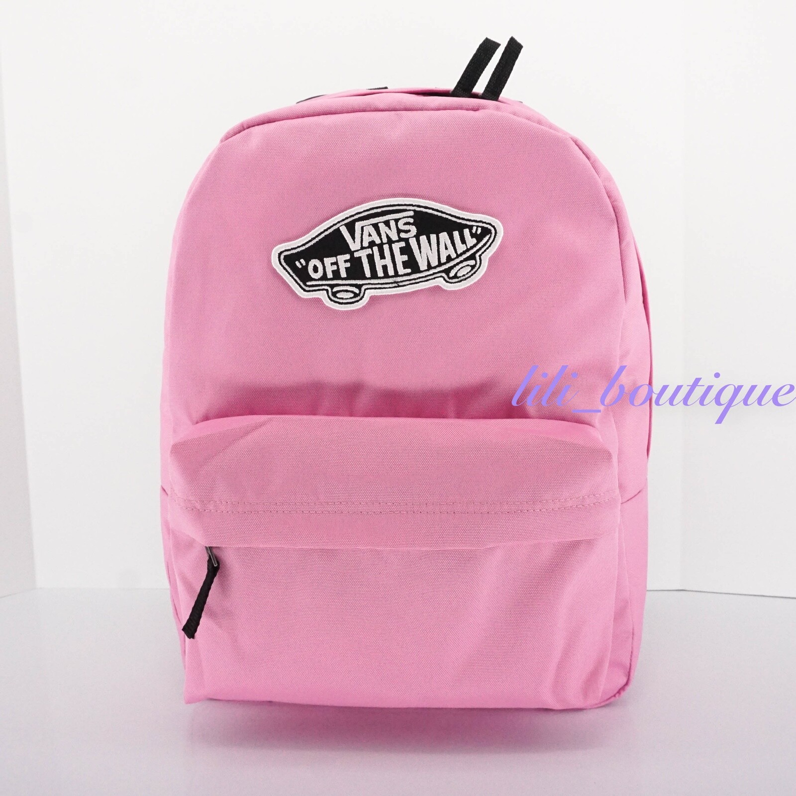 NWT Vans Realm Backpack School Laptop Travel Bag VN0A3UI6UNU Pink Black White 36