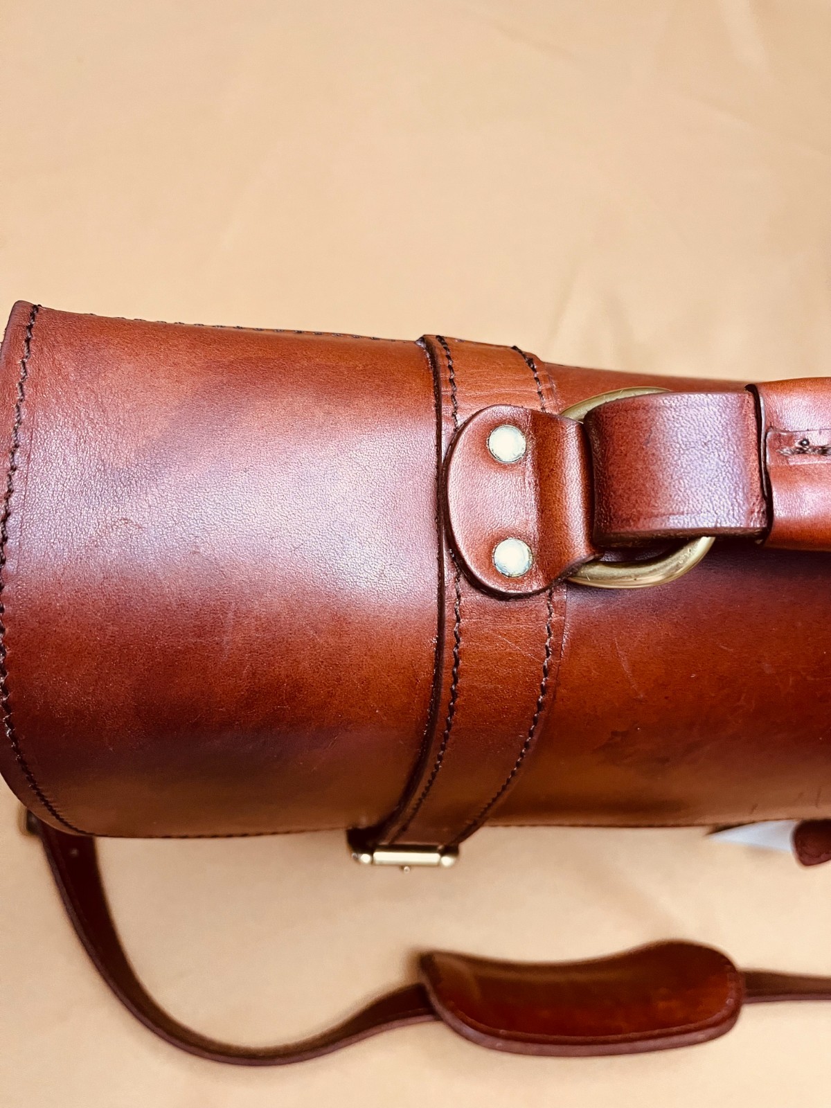 TANNER’S ALLEY American Saddle Leather Briefcase / Messenger bag / Saddle Bag