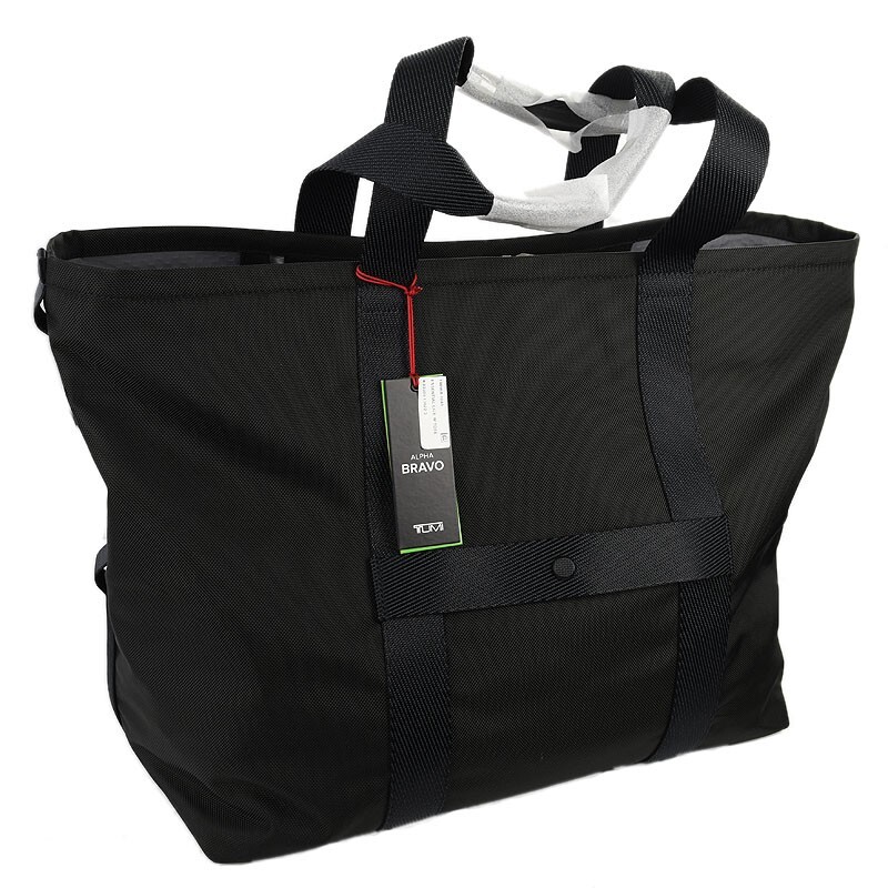 TUMI ALPHA BRAVO Black Essential Large East-West Tote Bag NWT