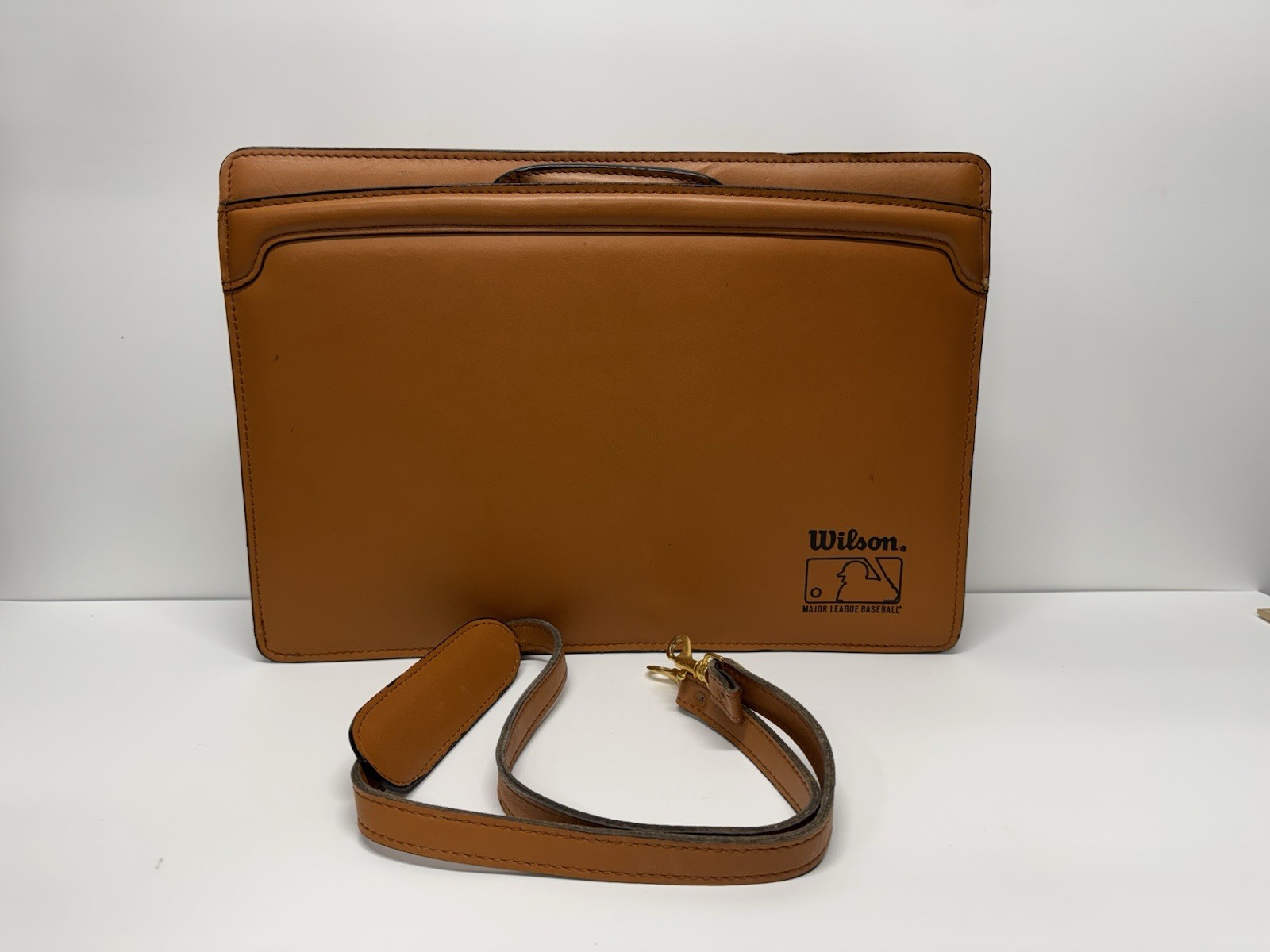 Wilson Baseball Glove Leather Briefcase Bag Satchel 16.5” X 12 X 5 RARE