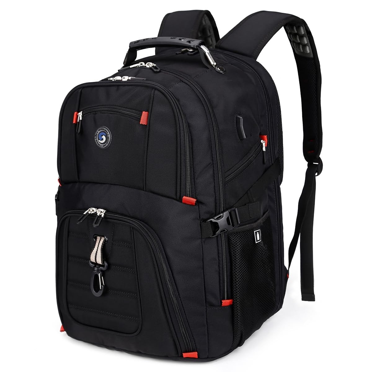 Shrradoo Extra Large 50L Travel Laptop Backpack With Usb Charging Port