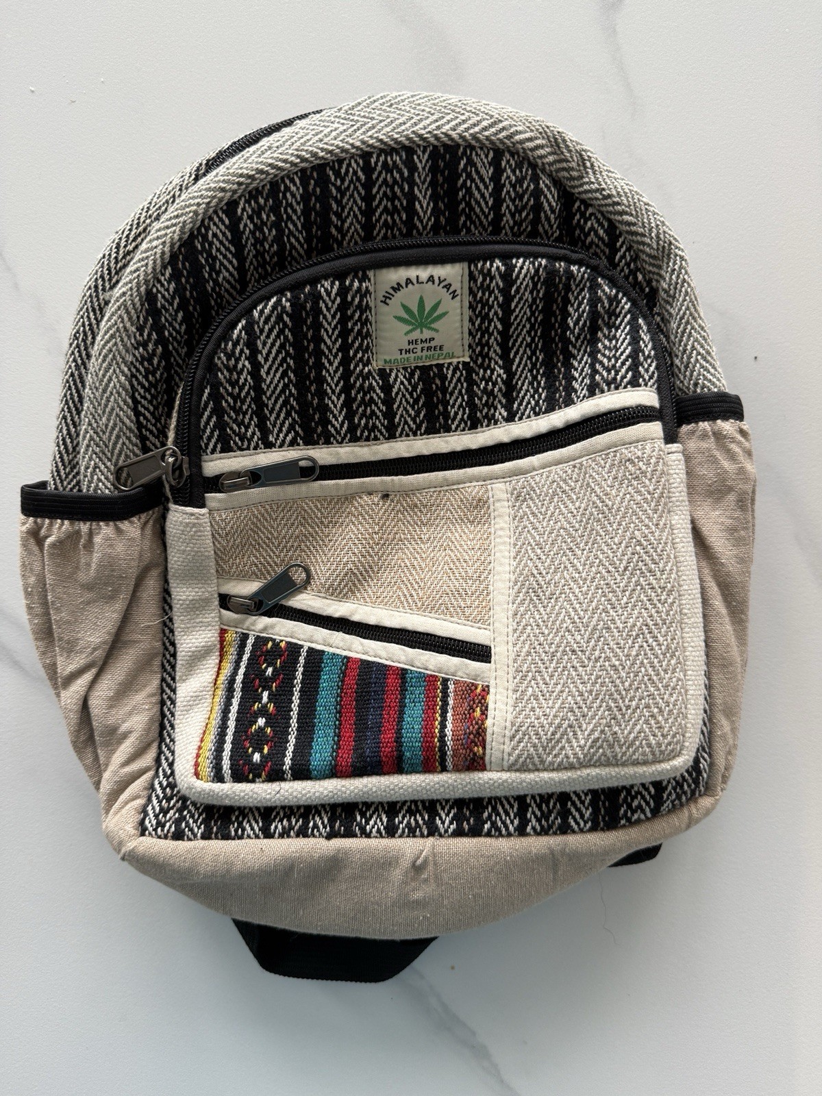Handmade Hemp Backpacks Nepal Eco-Friendly Unique Designs Free Shipping New