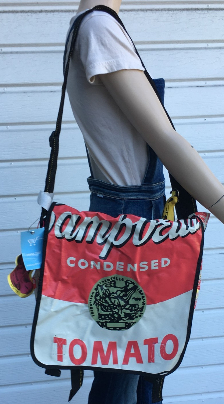 NWT Andy Warhol Loop NYC Campbell’s Tomato Soup Can Messenger Bag Crossbody
