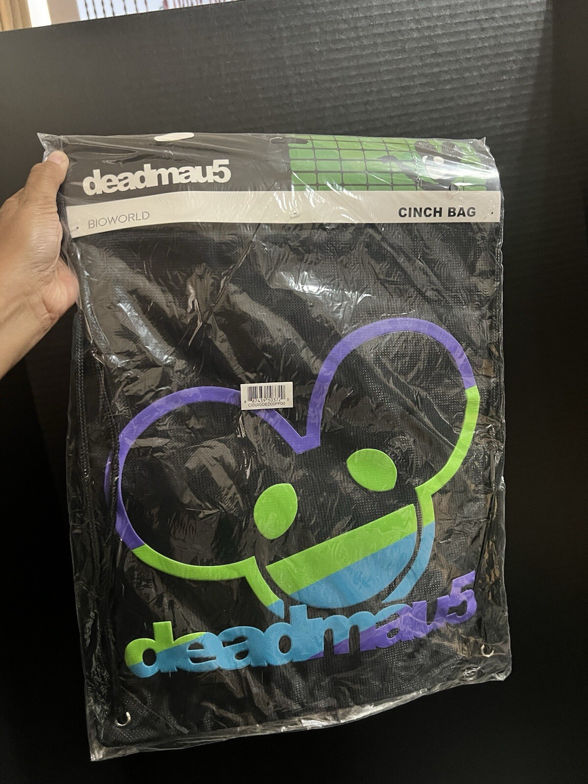 Deadmau5 Bag Cinch Backpack Tote Merch Electronic Music Logo Bioworld NEW
