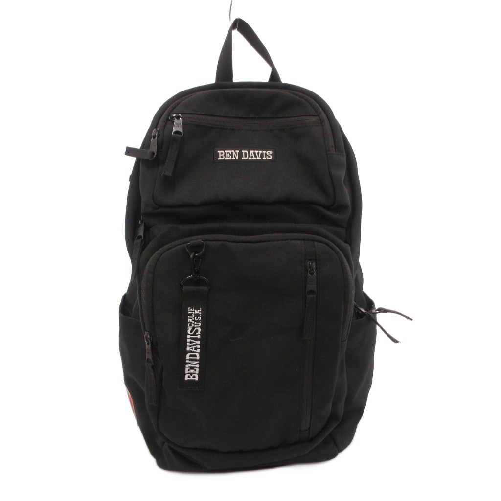 Ben Davis Backpack Black Polyester Men’s Logo Daypack A Grade