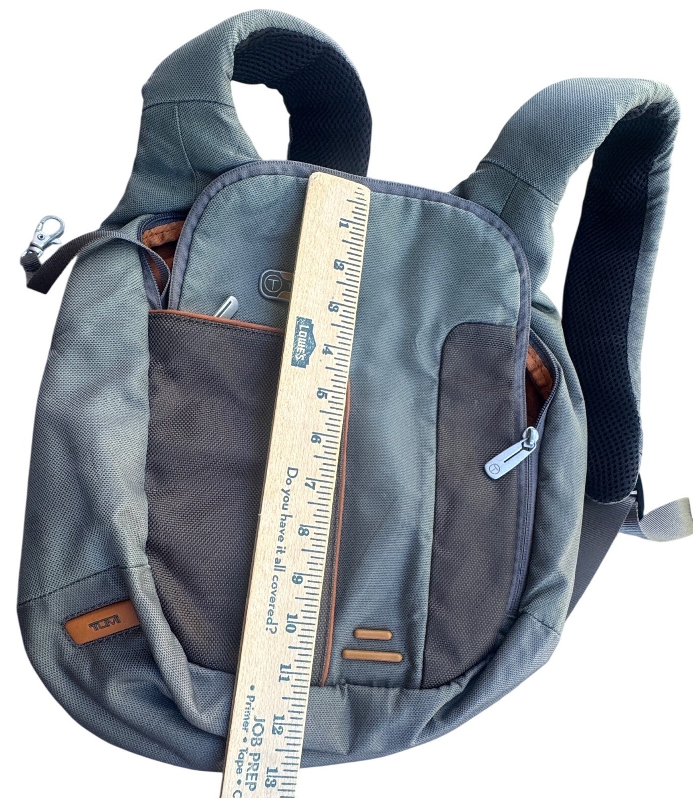 Tumi T-Tech 57415IR Backpack Gray Nylon Travel Laptop Bag Multiple Pockets