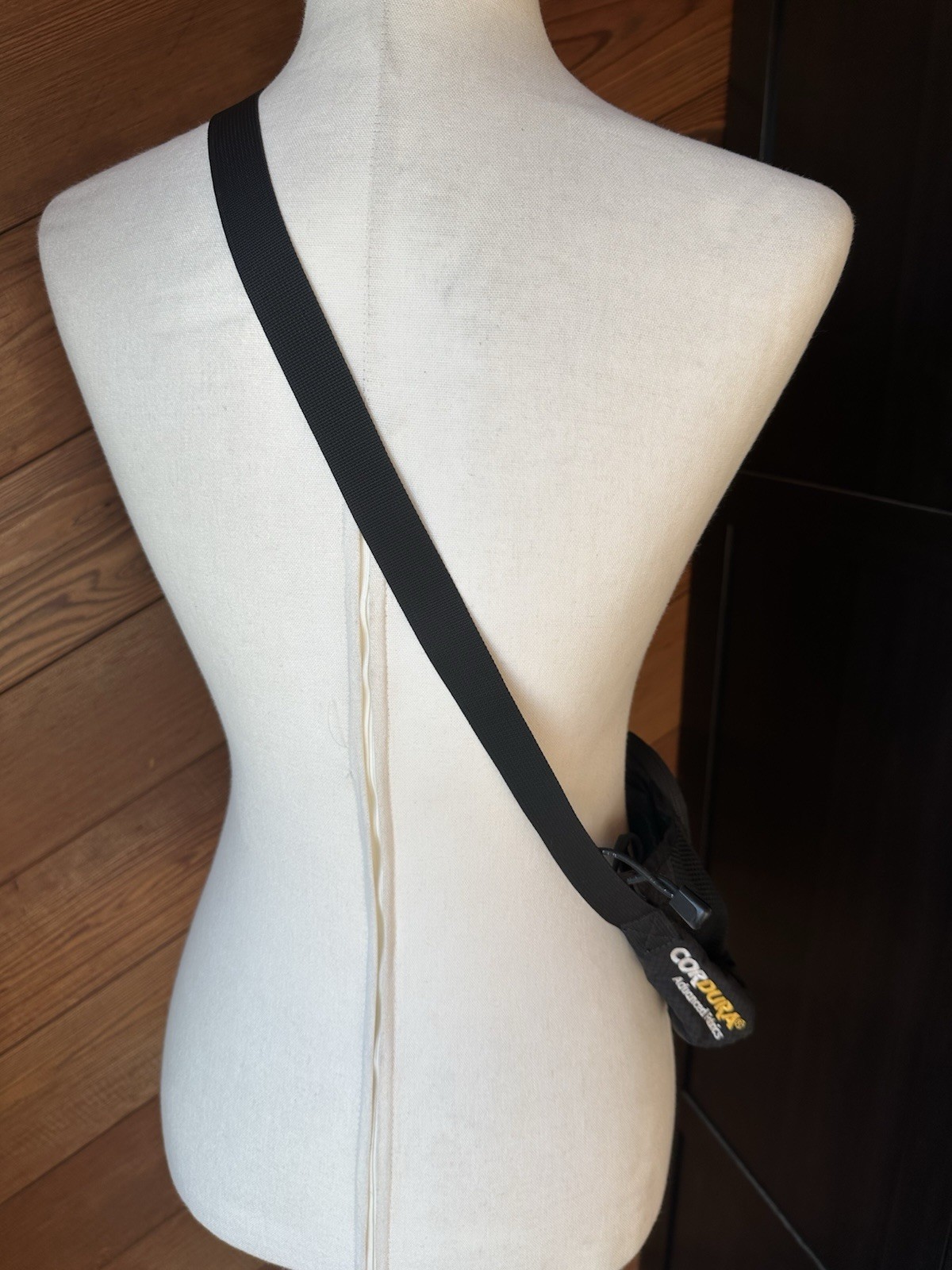 Authentic Supreme shoulder Sling Messenger bag Cordura Fabric Black-GUC!