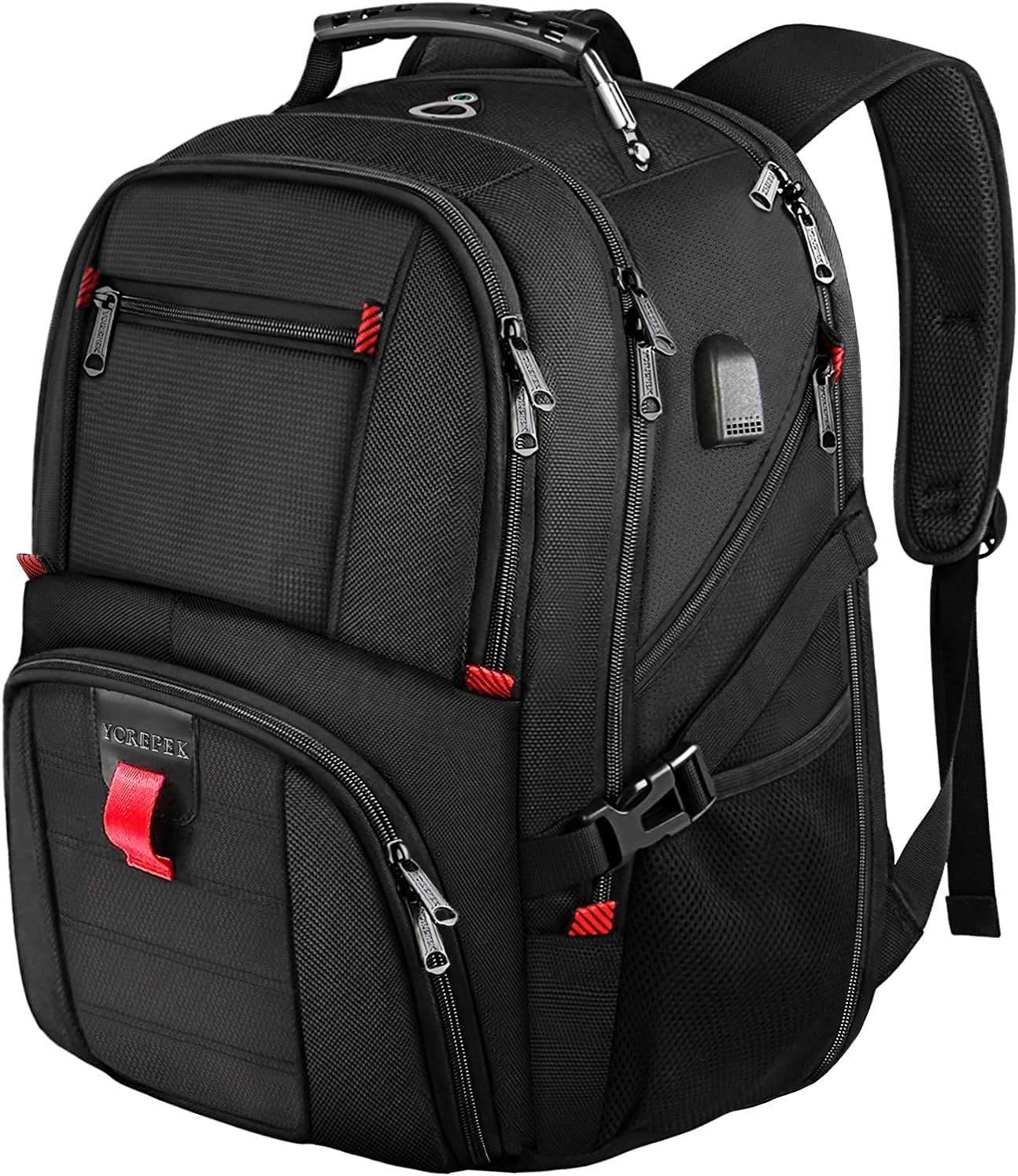YOREPEK Travel Backpack, Extra Large 50L Laptop Backpacks for Men Women, Water R