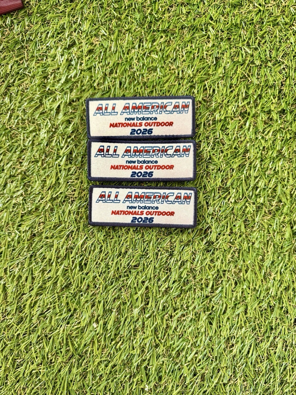 New Balance Nationals Outdoor 2026 All American Patches-Patches Only 👉(No Bag)