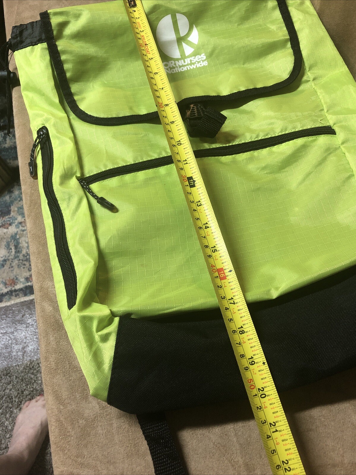 Slazenger Lightweight Book Bag Backpack 13”x19”x 3” Wide OR Nurses Nationwide