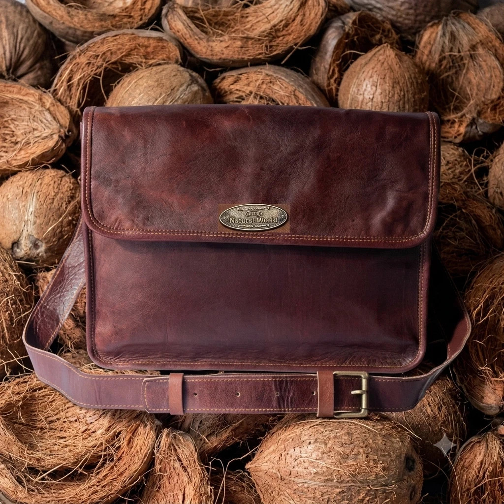 Leather Men’s Messenger Shoulder Laptop Under Minimalist Bag Briefcase Vintage