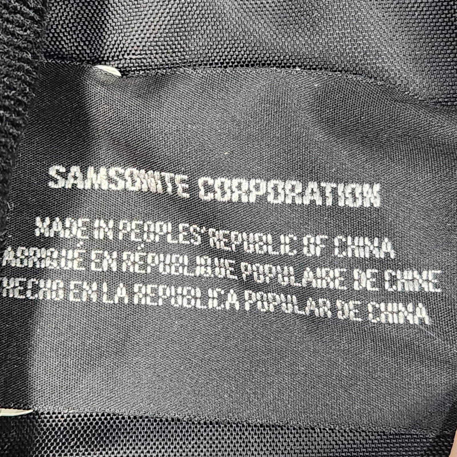 Samsonite Classic Computer Case Black Leather Dual Laptop Bag 15.5″ w/strap