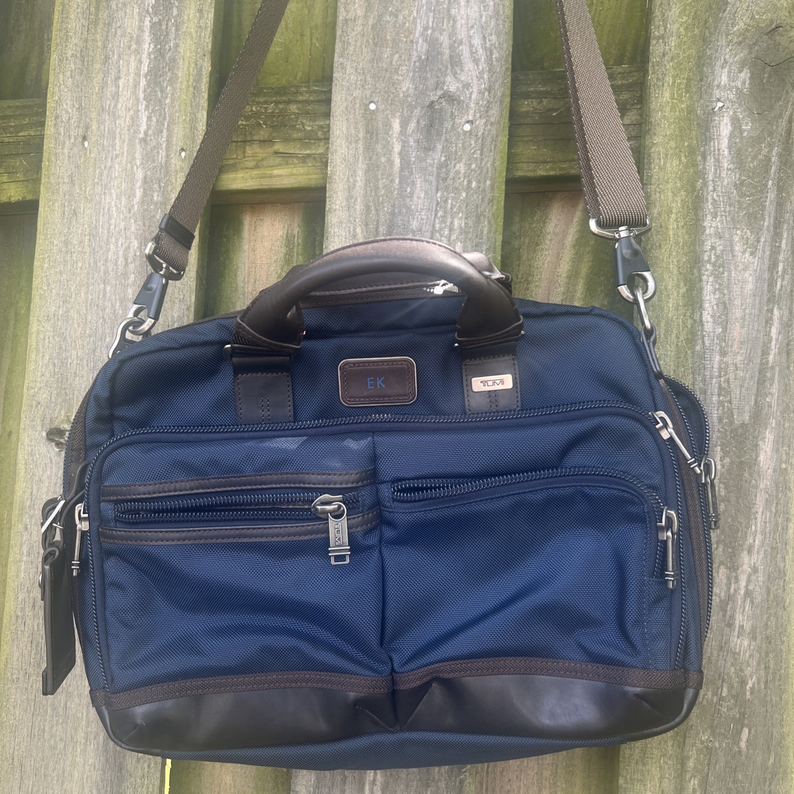 TUMI ALPHA BRAVO ANDERSEN SLIM COMMUTER BRIEF, EXPANDABLE 222640HK2 EUC