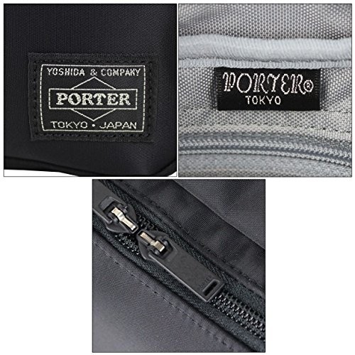 PORTER TIME POUCH 655-17877 Black Clutch Bag from Japan Brand New