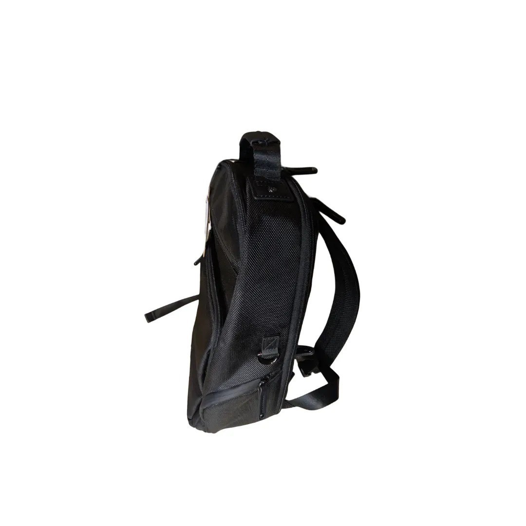 Robert Graham Black Nylon Backpack Carbon Fiber Trim Paisley Lining NWT $228
