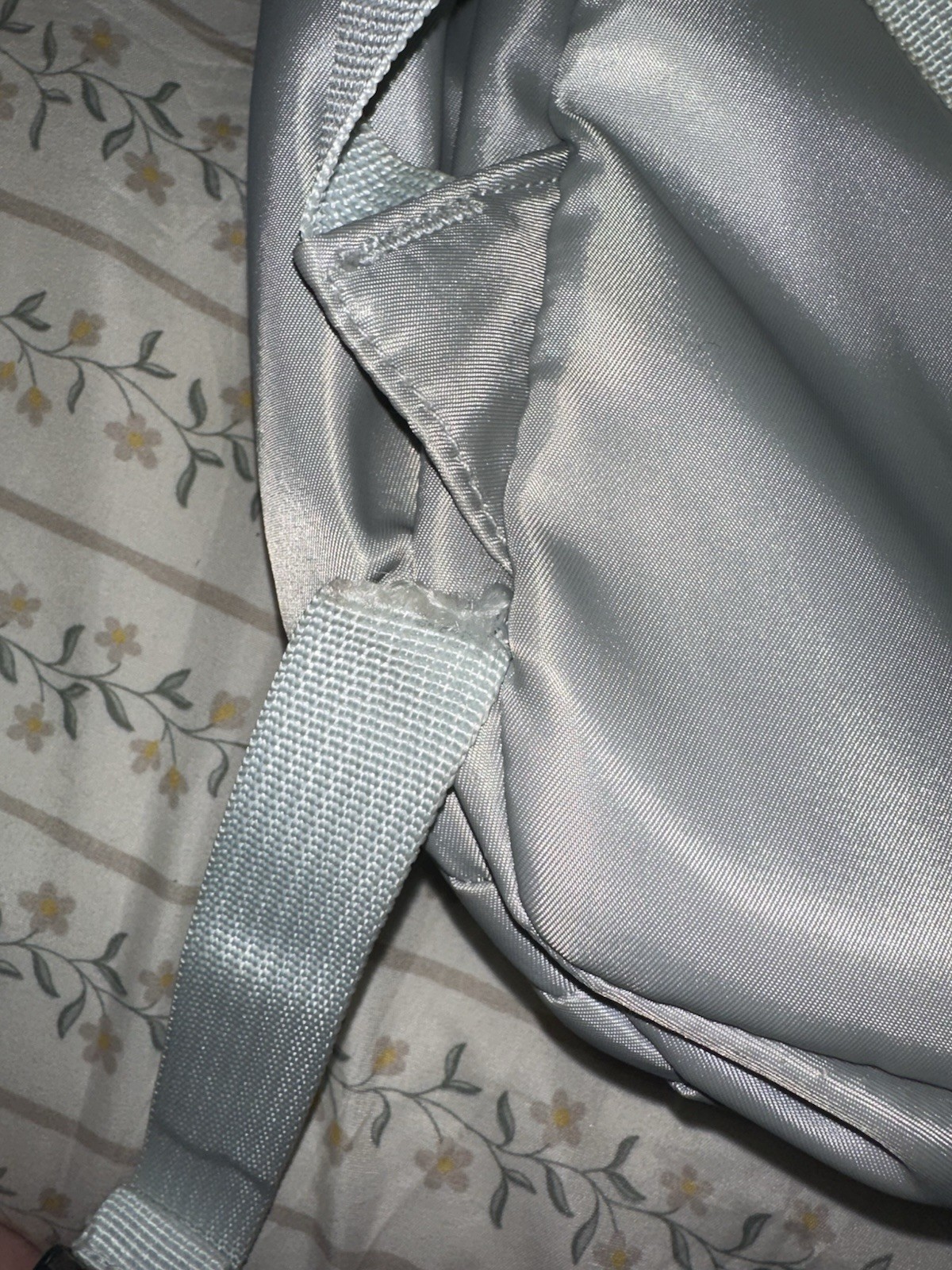 Grey Backpack For Travel Flying Personal Item Bag 18x14x8 See Description