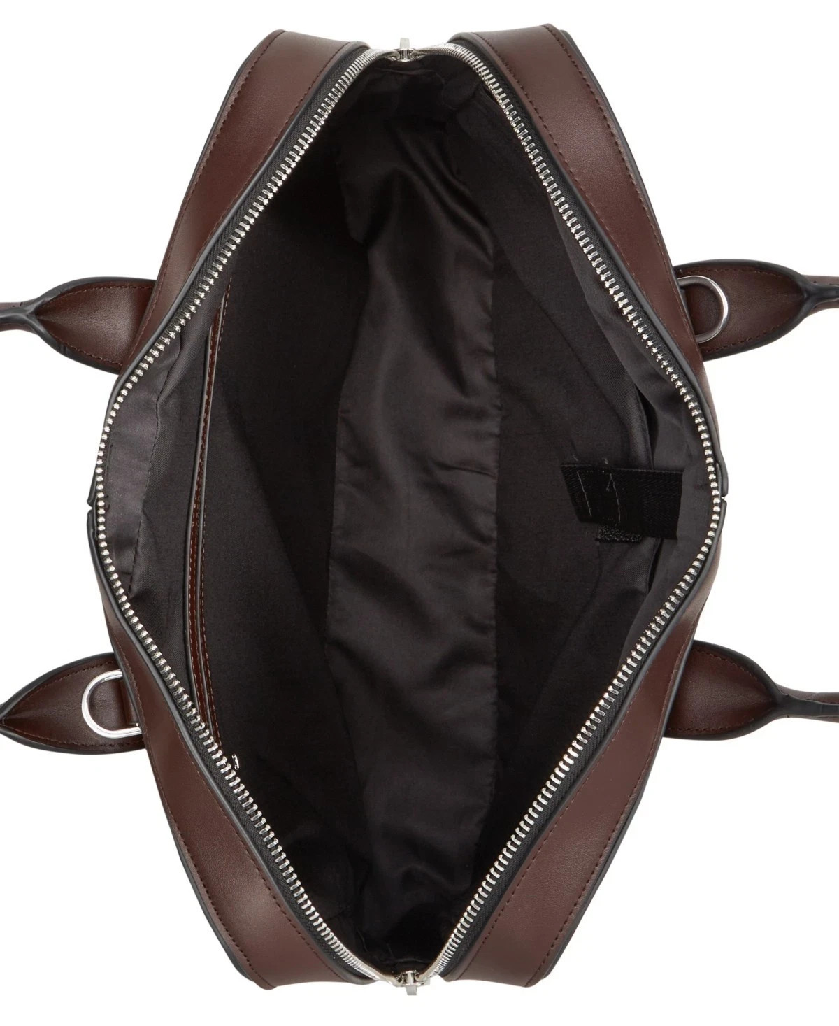 ALFANI Briefcase Brown Faux Leather Messenger Bag Laptop Crossbody
