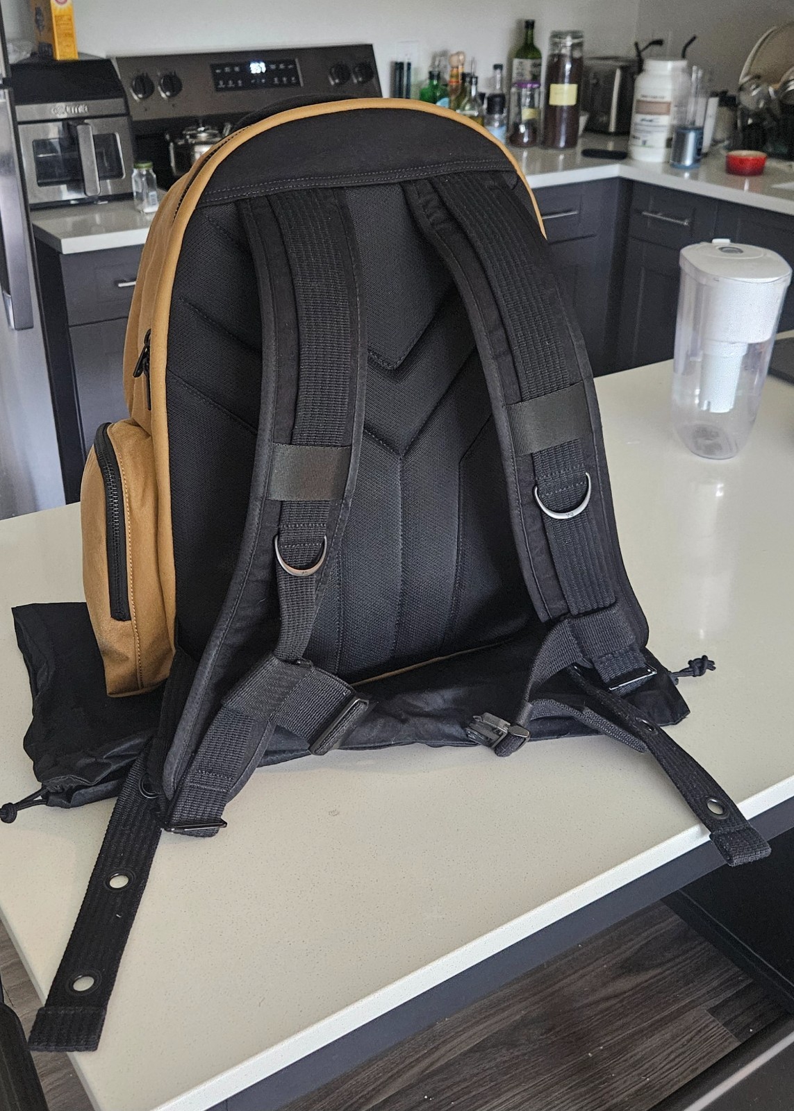 Y-3 Utility Backpack – Beige – Heavy Duty Fashion – Puffy