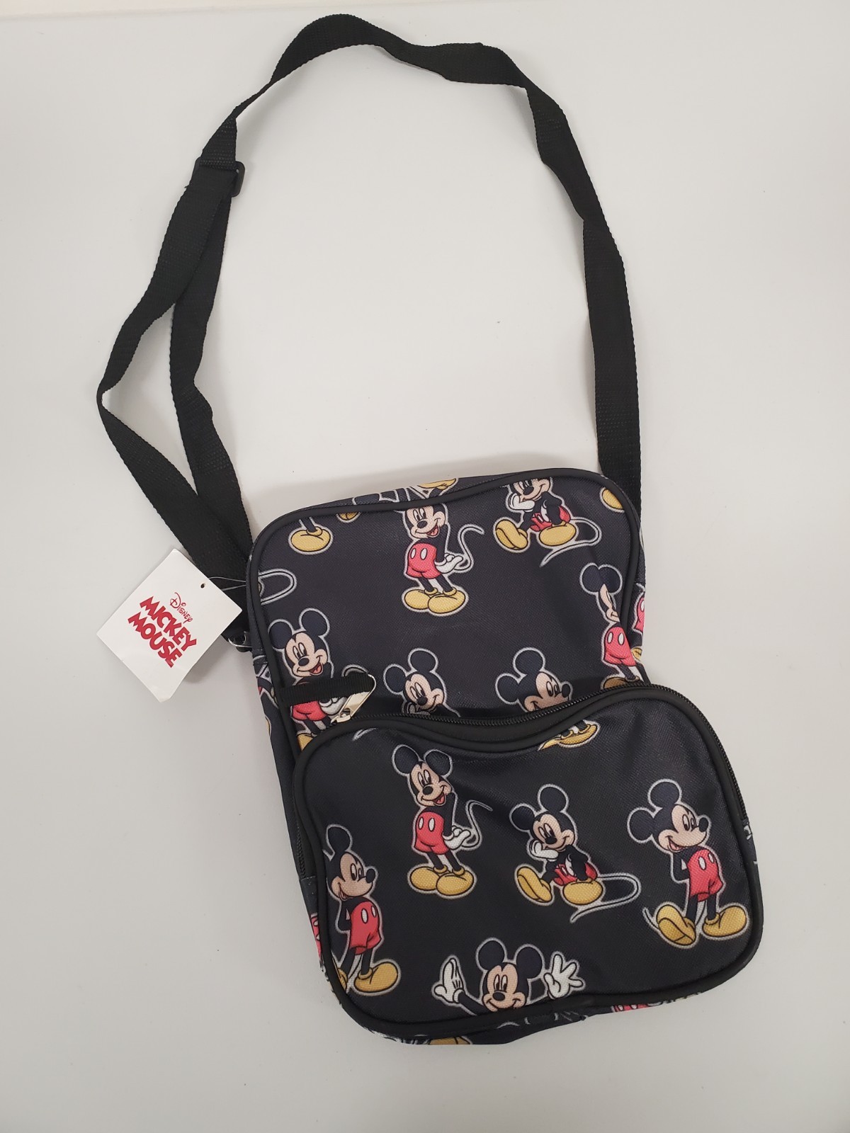 Fast Forward Disney Mickey Mouse Character Print Book Bag Satchel Over Shoulder
