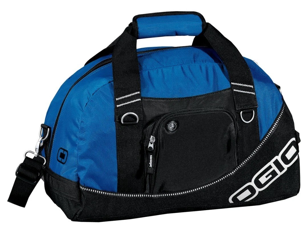 OGIO Half Dome Blue Black Duffel Bag Gym Sports Travel Carry On New With Tags