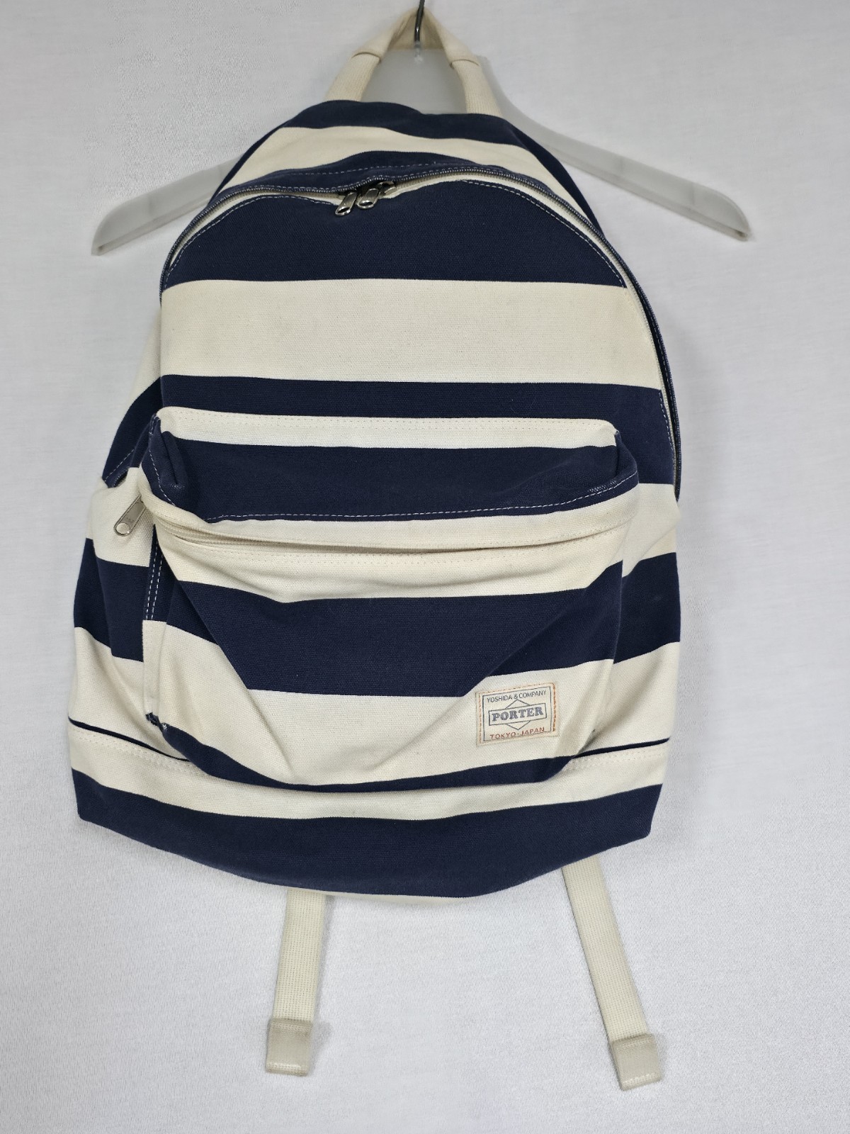 Yoshida & Company Head Porter Brighton Rucksack Backpack Navy/White Striped