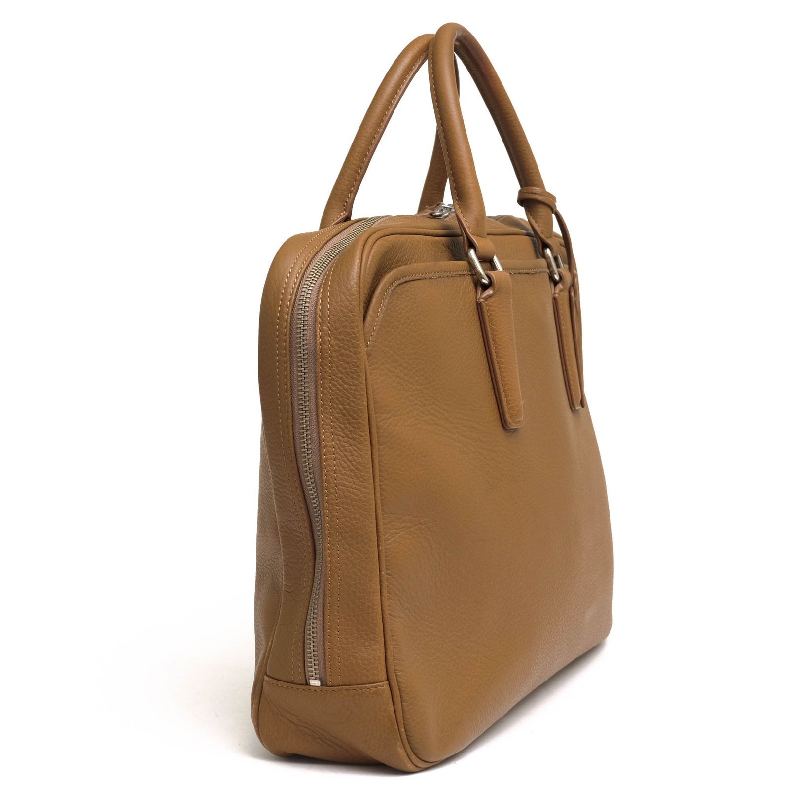United Arrows Leather Business Briefcase 42cm Brown 2WAY Pre-owned