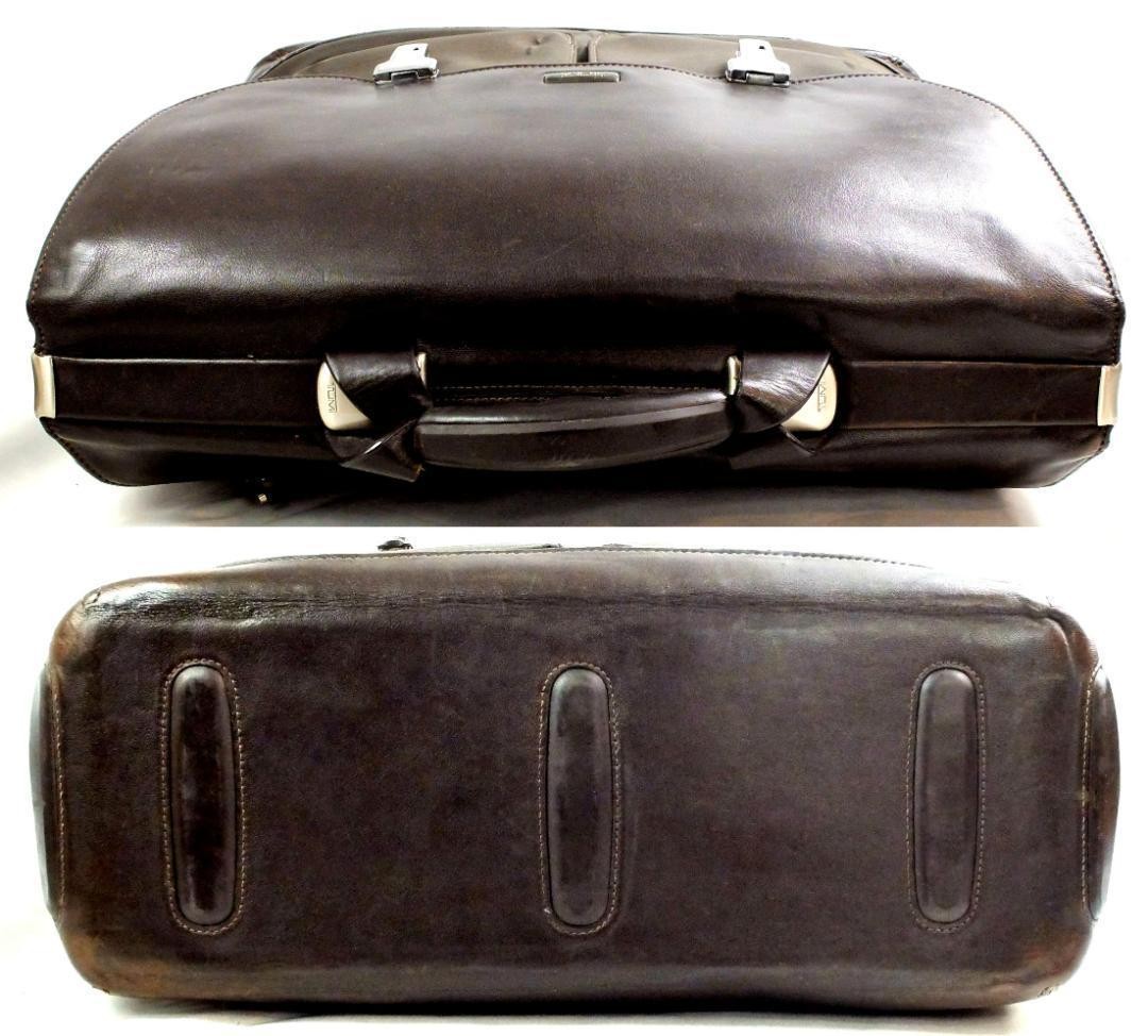 TUMI T-Tech Formula Targa Briefcase Brown Leather Microfiber Conditon: Used