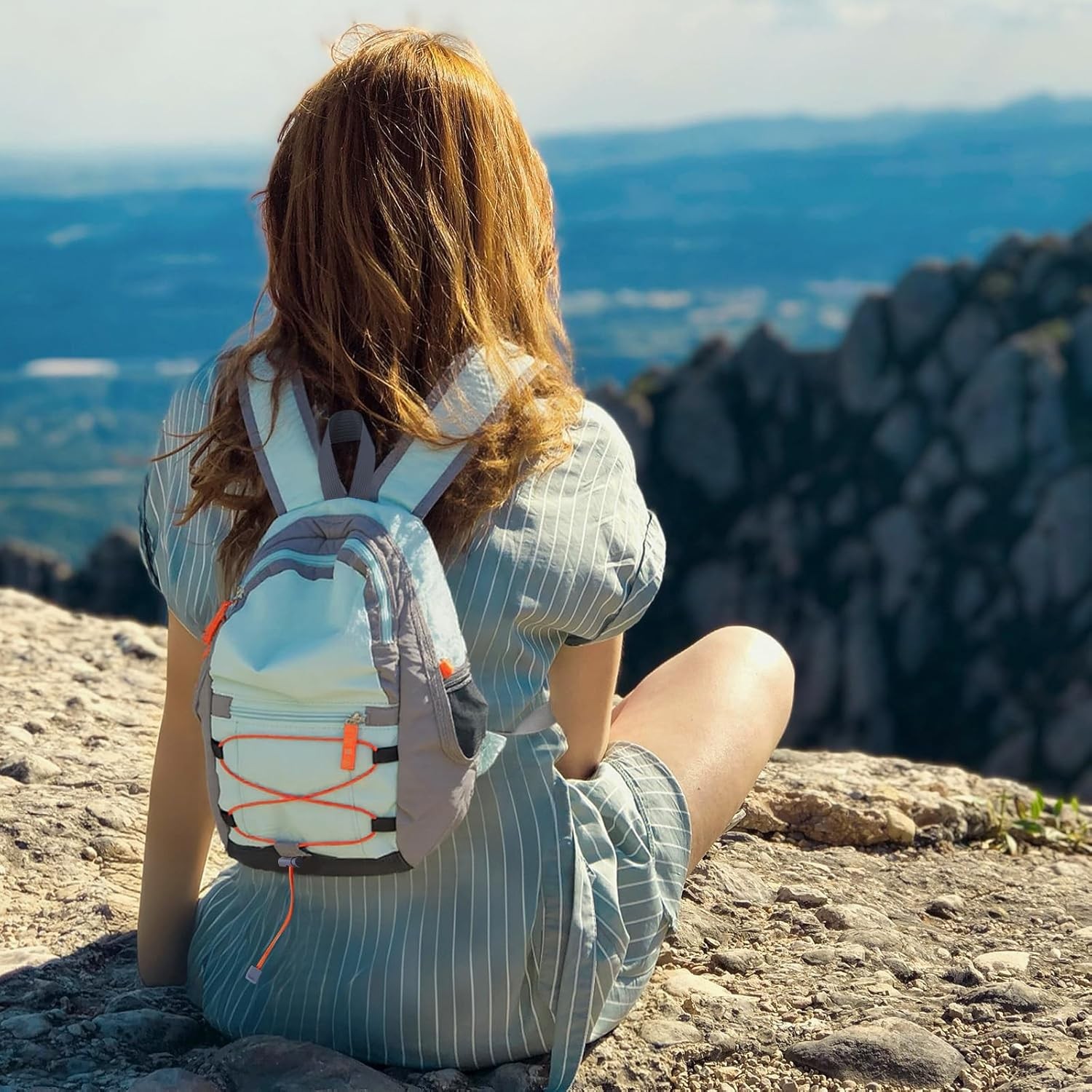 4L Mini Backpack 8 Inches Lightweight Hiking Backpack Women Small Travel