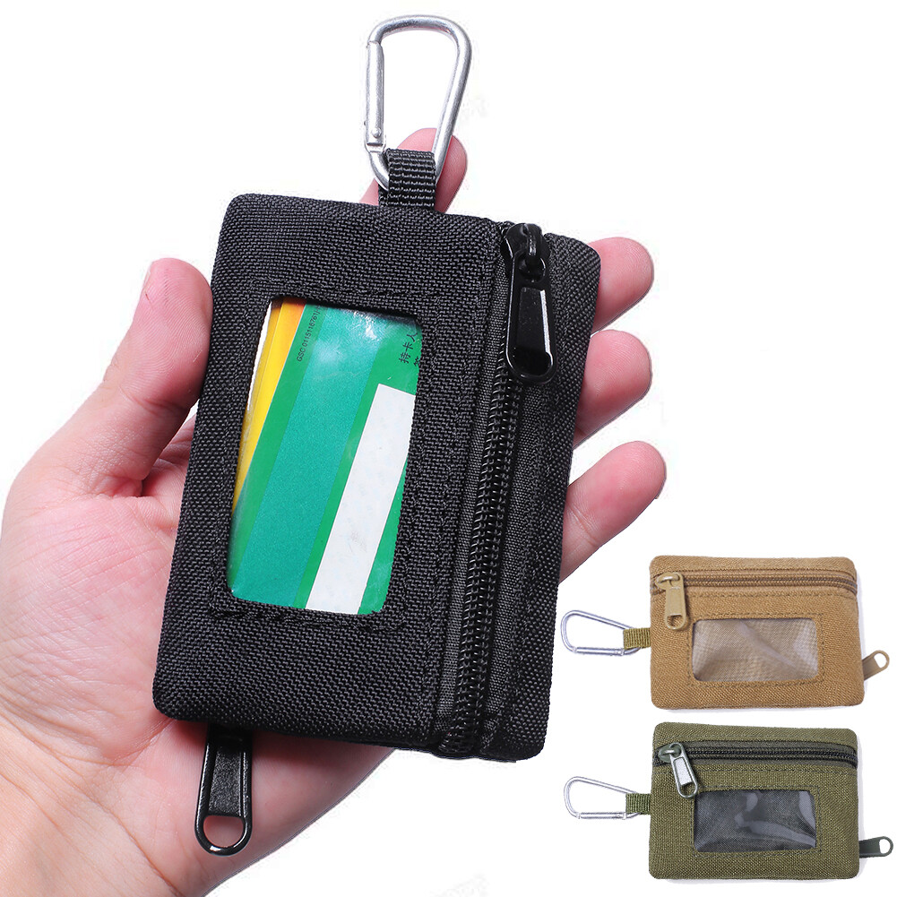 Tactical Wallet Molle Pouch Portable Key Card Case Outdoor Sports Coin Purse Bag