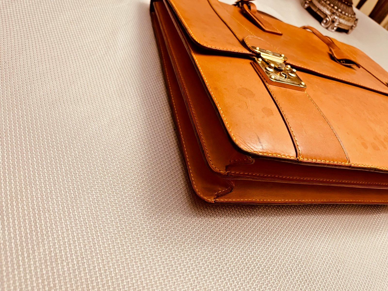 LOUIS VUITTON “SELBIT” NOMADE Leather Briefcase / Satchel / Portfolio – France