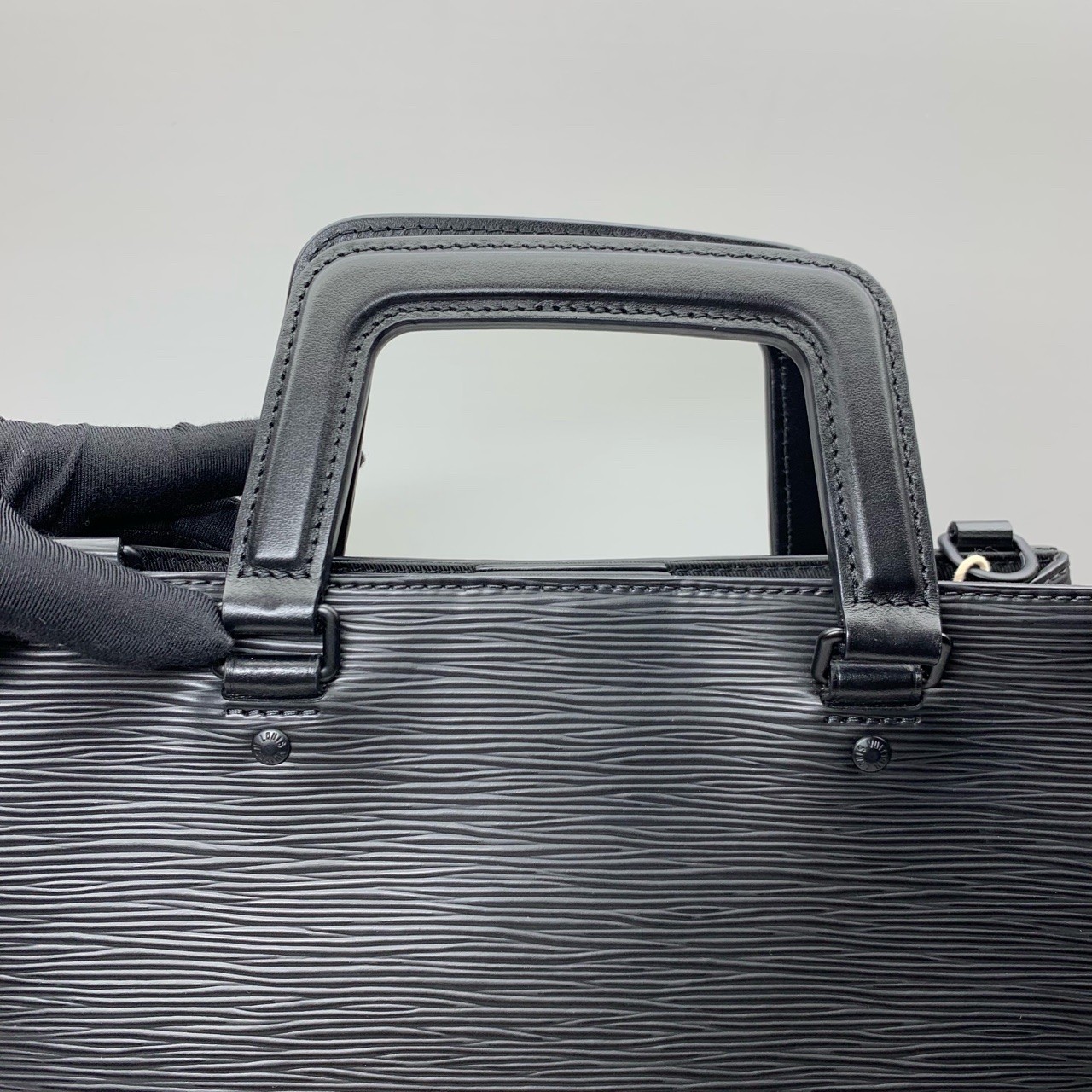 Louis Vuitton Pre-Owned Authentic Sac Tote Shoulder Bag Black 28x25x6.5cm